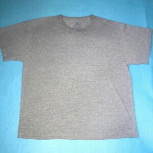 FRUIT of the Loom heather grey pocket T-shirt size XL